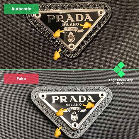 how do i know if my prada is real|real prada logo.